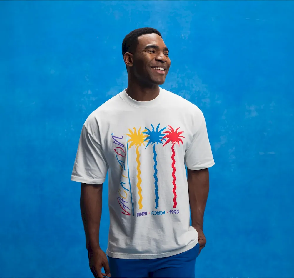 Vacation® Jazz Palms White T-Shirt - Image 3